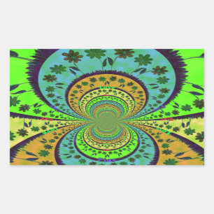 Afrikaanse traditionele Hakuna Matata-kleuren.png Rechthoekige Sticker