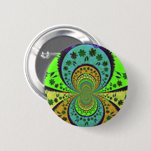Afrikaanse traditionele Hakuna Matata-kleuren.png Ronde Button 5,7 Cm (Voorkant /achterkant)