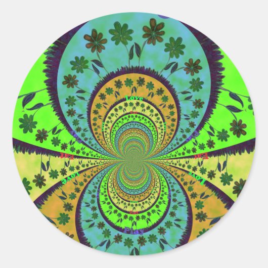 Afrikaanse traditionele Hakuna Matata-kleuren.png Ronde Sticker (Voorkant)