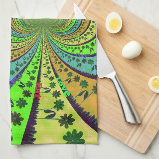 Afrikaanse traditionele Hakuna Matata-kleuren.png Theedoek (Quarter Fold)