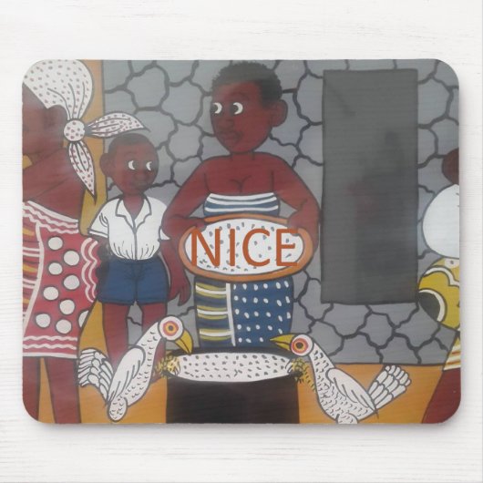 Afrikaanse traditionele Homestead Lifestyle Art Pr Muismat (Voorkant)