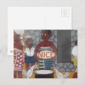 Afrikaanse traditionele Homestead Lifestyle Briefkaart (Voorkant / Achterkant)