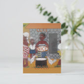 Afrikaanse traditionele Homestead Lifestyle Briefkaart (Staand voorkant)