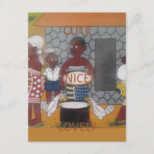 Afrikaanse traditionele Homestead Lifestyle Briefkaart