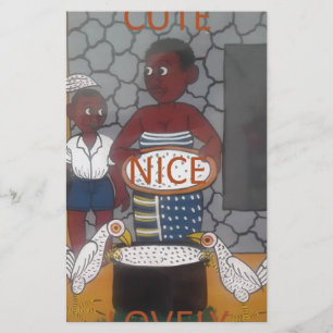 Afrikaanse traditionele Homestead Lifestyle Briefpapier