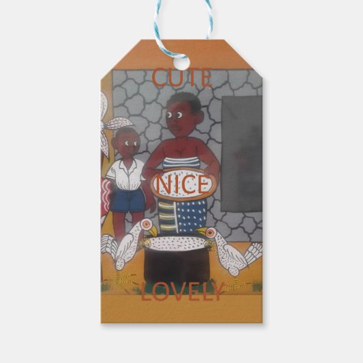 Afrikaanse traditionele Homestead Lifestyle Cadeaulabel (Voorkant)