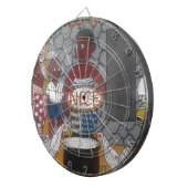 Afrikaanse traditionele Homestead Lifestyle Dartbord (Voorkant Rechts)