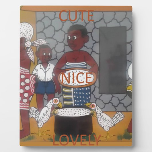 Afrikaanse traditionele Homestead Lifestyle Fotoplaat (Voorkant)