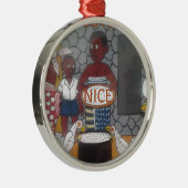 Afrikaanse traditionele Homestead Lifestyle Metalen Ornament (Rechts)