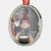 Afrikaanse traditionele Homestead Lifestyle Metalen Ornament (Links)