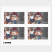 Afrikaanse traditionele Homestead Lifestyle Rechthoekige Sticker (Vel)