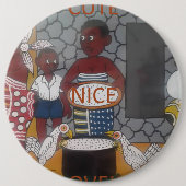 Afrikaanse traditionele Homestead Lifestyle Ronde Button 6,0 Cm (Voorkant)