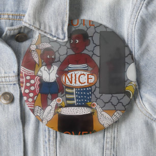 Afrikaanse traditionele Homestead Lifestyle Ronde Button 6,0 Cm