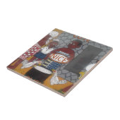 Afrikaanse traditionele Homestead Lifestyle Tegeltje (Zijkant)