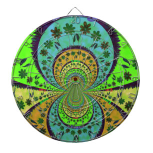 Afrikaanse traditionele kleuren caleidoscoop bloem dartbord