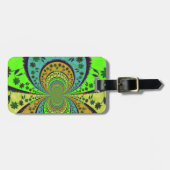 Afrikaanse Traditionele Kleuren Kaleidoscoop Bloem Bagagelabel (Voorkant horizontaal)