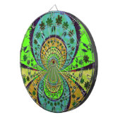 Afrikaanse Traditionele Kleuren Kaleidoscoop Bloem Dartbord (Voorkant Rechts)