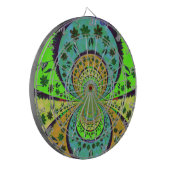 Afrikaanse Traditionele Kleuren Kaleidoscoop Bloem Dartbord (Voorkant Links)