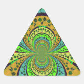 Afrikaanse Traditionele Kleuren Kaleidoscoop Bloem Sticker (Voorkant)