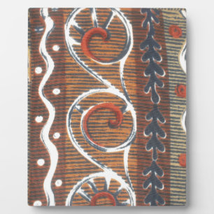 Afrikaanse traditionele Ornament motief kleuren. Fotoplaat