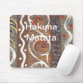 Afrikaanse  traditionele Ornament motief kleuren. Muismat (Met muis)