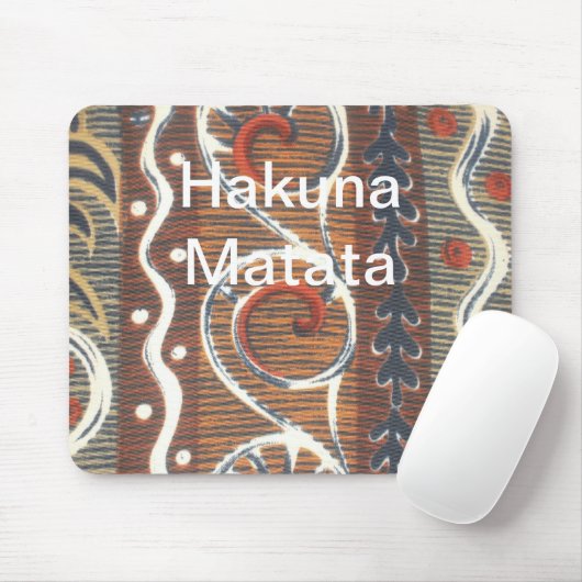 Afrikaanse  traditionele Ornament motief kleuren. Muismat (Met muis)