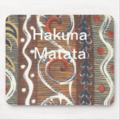 Afrikaanse  traditionele Ornament motief kleuren. Muismat (Voorkant)