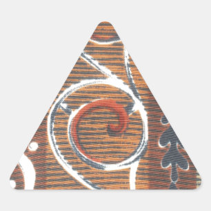 Afrikaanse traditionele Ornament motief kleuren. Sticker