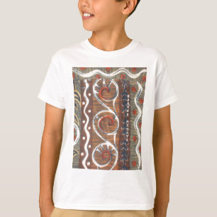 Afrikaanse  traditionele Ornament motief kleuren. T-shirt