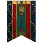 Afrikaanse traditionele patroon bunting banner (Eerste vlag)