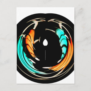 Afrikaanse traditionele patroon kunst print briefkaart