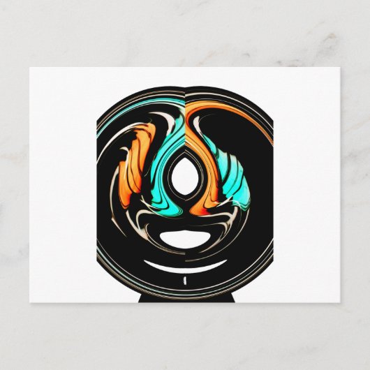 Afrikaanse traditionele patroon kunst print briefkaart (Voorkant)