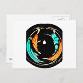 Afrikaanse traditionele patroon kunst print briefkaart (Voorkant / Achterkant)