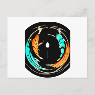 Afrikaanse traditionele patroon kunst print briefkaart