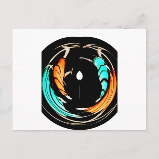 Afrikaanse traditionele patroon kunst print briefkaart (Voorkant)