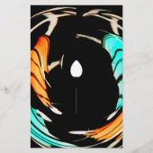 Afrikaanse traditionele patroon kunst print briefpapier (Voorkant)