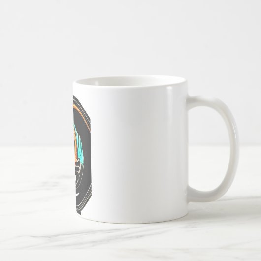 Afrikaanse traditionele patroon kunst print koffiemok (Rechts)