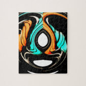 Afrikaanse traditionele patroon kunst print legpuzzel (Verticaal)