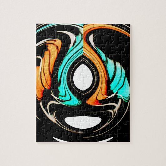 Afrikaanse traditionele patroon kunst print legpuzzel (Verticaal)