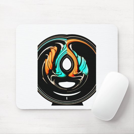 Afrikaanse traditionele patroon kunst print muismat (Met muis)