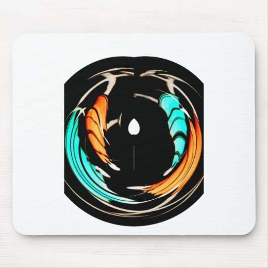 Afrikaanse traditionele patroon kunst print muismat (Voorkant)