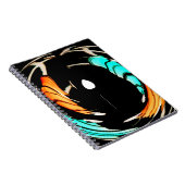 Afrikaanse traditionele patroon kunst print notitieboek (Rechterzijde)