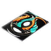 Afrikaanse traditionele patroon kunst print notitieboek (Linkerzijde)