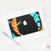 Afrikaanse traditionele patroon kunst print rechthoekige sticker (Envelop)