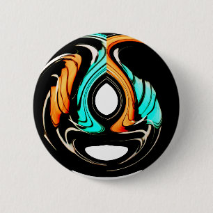 Afrikaanse traditionele patroon kunst print ronde button 5,7 cm