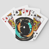 Afrikaanse traditionele patroon kunst print speelkaarten (Achterkant)