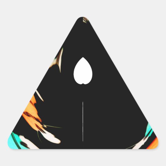 Afrikaanse traditionele patroon kunst print sticker (Voorkant)