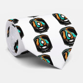 Afrikaanse traditionele patroon kunst print stropdas (Opgerold)
