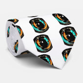 Afrikaanse traditionele patroon kunst print stropdas (Opgerold)