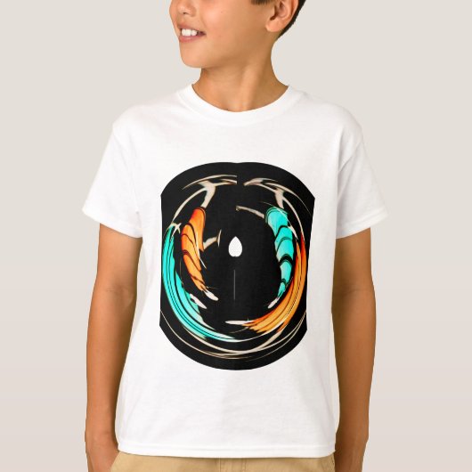 Afrikaanse traditionele patroon kunst print t-shirt (Voorkant)